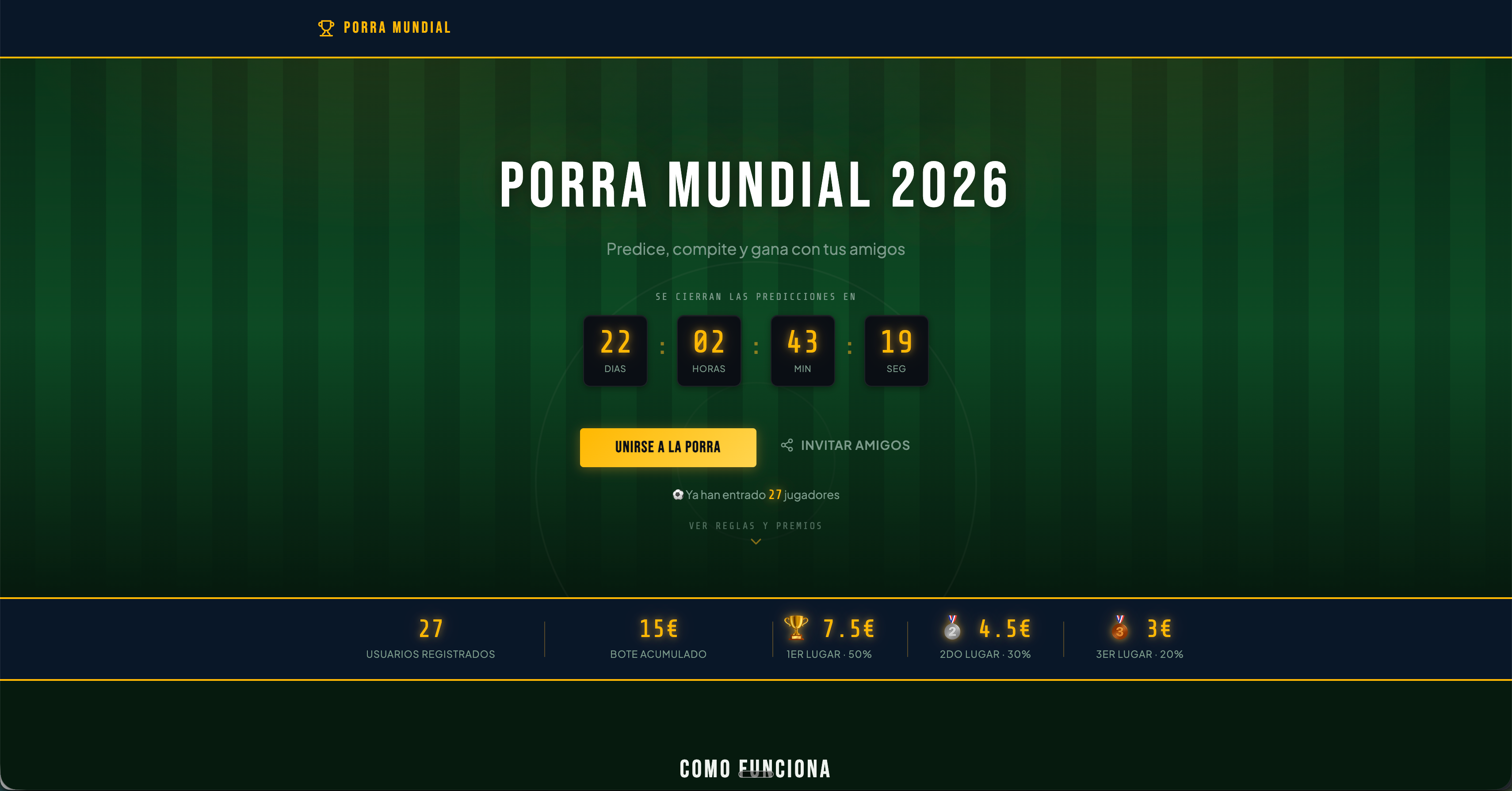 Porra Mundial 2026 preview